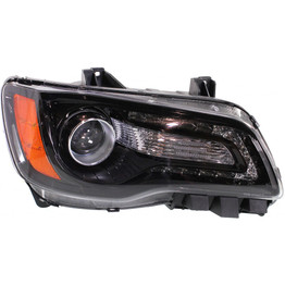 For Chrysler 300 Headlight Assembly 2012 2013 2014 | Halogen | Black Interior (CLX-M0-USA-REPC100314-CL360A70-PARENT1)