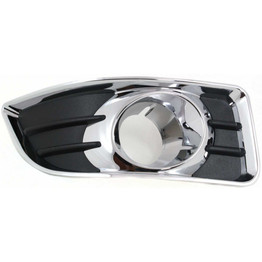 For Chevy Malibu Fog Light Cover 2006 2007 2008 Bezel | Black & Chrome | Plastic | DOT / SAE Compliance (CLX-M0-USA-ARBC107502-CL360A70-PARENT1)