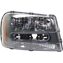 For Chevy Avalanche 1500 / 2500 Headlight Assembly 2002 03 04 05 2006 | Halogen Type | w/ Body Cladding (CLX-M0-USA-3351118LAS-CL360A70-PARENT1)