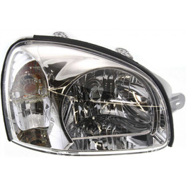 For Hyundai Santa Fe Headlight Assembly 2001 2002 2003 Halogen (CLX-M0-USA-H100108-CL360A70-PARENT1)