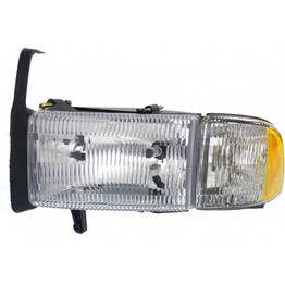 For Dodge Ram P/UP 1994-2002 W/O SPT PKG Headlight COMB. Assembly DOT Certified (CLX-M1-332-1104L-CFU-PARENT1)