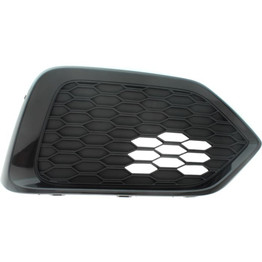 For Honda Civic Fog Light Cover 2017 2018 | Grille Bezel | Bumper Side Garnish | w/o Adaptive Cruise Control | EX/EX-L/LX Model | Hatchback | Black (CLX-M0-USA-RH10860002-CL360A70-PARENT1)