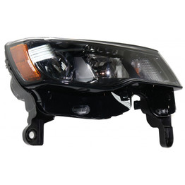 For Jeep Grand Cherokee Headlight Assembly 2017 2018 2019 | Halogen Type | Black Trim | Standard Type (CLX-M0-USA-RJ10010008-CL360A70-PARENT1)