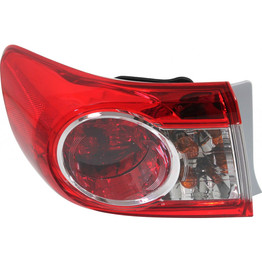 CarLights360: For 2011 2012 2013 TOYOTA COROLLA Tail Light Assembly w/ Bulbs CAPA Certified (CLX-M1-311-19A8L-AC-CL360A1-PARENT1)