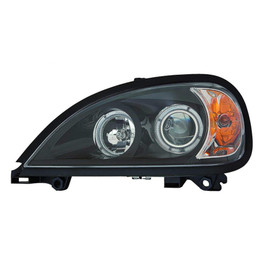 For Freightliner Columbia Headlight Assembly Projector 1996-2013 w/ Angel Eyes Black Bezel (CLX-M0-M40-1106L-AS2-CL360A55-PARENT1)