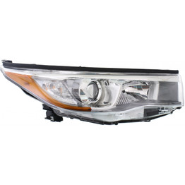 For Toyota Highlander Headlight 2014 2015 2016 Halogen | w/ Smoked Chrome Accent (CLX-M0-USA-REPTY100106-CL360A70-PARENT1)