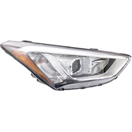 For Hyundai Santa Fe / Santa Fe XL Headlight Assembly 2013 14 15 2016 | Halogen (CLX-M0-USA-REPH100392-CL360A70-PARENT1)