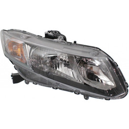 For Honda Civic Headlight Assembly 2013 2014 2015 | Halogen | Coupe/Sedan (CLX-M0-USA-REPH100324-CL360A70-PARENT1)