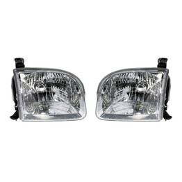 For Toyota Sequoia Headlight Assembly 2001-2004 Pair Driver and Passenger Side For TO2502144 | 81150-0C020 Double Cab (PLX-M0-312-1154L-AS-CL360A50)