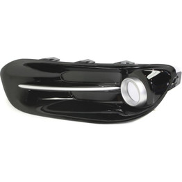 For Dodge Dart Fog Light Cover 2013 14 15 2016 | Bezel | Primed | w/ Satin Nickel Trim | w/ Fog Light | DOT / SAE Compliance (CLX-M0-USA-REPD108002-CL360A70-PARENT1)