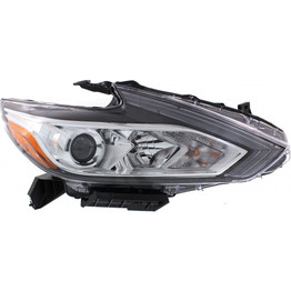 For 2016 Nissan Altima Headlight DOT Certified Bulbs Included Sedan; Halogen; w/o LED DRL; Chrome Bezel (CLX-M0-20-9788-00-1-PARENT1)