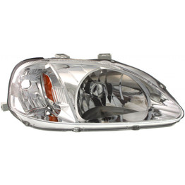 For 1999 2000 Honda Civic Headlight DOT Certified Lens and Housing Only includes side marker lamp (CLX-M0-20-5662-01-1-PARENT1)