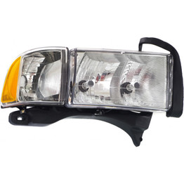 For 1999-2002 Dodge Ram Headlight Bulbs Included w/Sport package; includes park/signal/marker lamps (CLX-M0-20-6070-00-PARENT1)