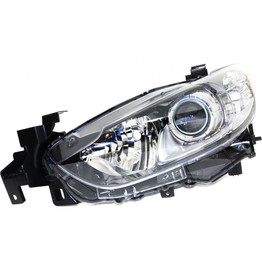 CarLights360: For 2014 2015 2016 2017 2018 MAZDA 6 Head Light Assembly Driver Side w/Bulbs (Black Housing) - (DOT Certified) Replacement for MA2518160 (CLX-M1-315-1148L-AF2-CL360A1)
