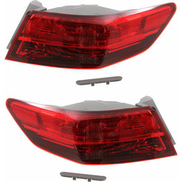 For Acura ILX Outer Tail Light 2013 2014 2015 Pair Driver and Passenger Side For AC2804101 | 33550-TX6-A01 (PLX-M0-11-6482-00-CL360A55)