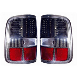 For Ford F-150 2004-2008 Tail Light LED Chrome Finish Pair Driver and Passenger Side FO2811178 (CLX-M1-329-1926PXUS3)