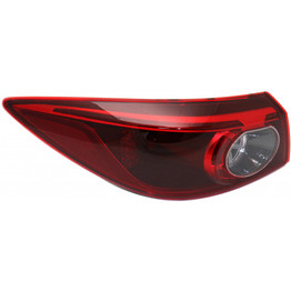 For Mazda 3 Sedan To 3/31/14 Tail Light Assembly LED Type Smoke Outer DOT Certified (CLX-M1-315-1941L-AF-PARENT1)