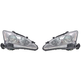 CarLights360: For 2009 2010 Lexus IS250 Headlight Assembly w/ Bulbs Halogen Type (CLX-M0-20-9314-00-1-CL360A1-PARENT1)