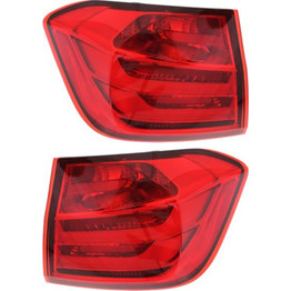 CarLights360: For 2012 2013 2014 BMW 320i Tail Light Assembly Driver and Passenger Side DOT Certified w/Bulbs - Replaces BM2804104 BM2805104 (Vehicle Trim: Sedan) (PLX-M0-11-6476-00-1-CL360A2)