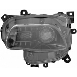 KarParts360: For 2014 2015 2016 2017 JEEP CHEROKEE Head Light Assembly  Side w/Bulbs (Black Housing)  Replaces CH2502249 CAPA Certified (CLX-M0-333-1195L-AC2-CL360A1-PARENT1)