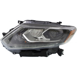 KarParts360: For Nissan Rogue Headlight Assembly 2014 2015 2016 LED Black Housing CAPA Certified NI2502228 (CLX-M0-315-1194LMACM2-CL360A1-PARENT1)