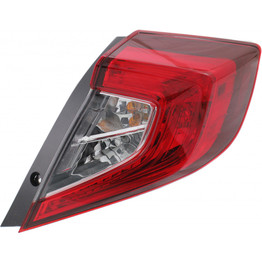 Fits 2016 2017 2018 HONDA CIVIC Tail Light Assembly CAPA (CLX-M0-317-19AEL-AC-CL360A1-PARENT1)