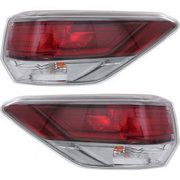 CarLights360: For 2014 Toyota Highlander Tail Light Assembly Driver and Passenger Side CAPA Certified w/Bulbs - Replaces TO2804120 (PLX-M0-11-6676-00-9-CL360A1)