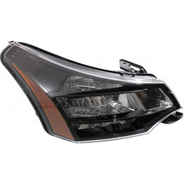 For Ford Focus Headlight Assembly 2010 2011 Passenger Side Black Bezel w/ Bulbs DOT Certified Replacement for FO2503269 (Vehicle Trim: SES; Sedan) (CLX-M0-20-6917-90-1-CL360A2)