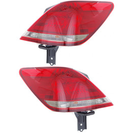CarLights360: For 2008 2009 TOYOTA AVALON Tail Light Pair Driver and Passenger Side W/ Bulbs (Black Housing) (DOT Certified) Replaces TO2804122 TO2805122 (PLX-M1-311-1971L-AF2-CL360A1)