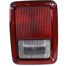 CarLights360: For 2018 JEEP WRANGLER JK Tail Light Assembly Driver Side w/Bulbs - (DOT Certified) Replacement for CH2800177 (CLX-M1-332-1945L-AF-CL360A2)