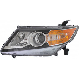 CarLights360: For 2014 2015 2016 2017 HONDA ODYSSEY Head Light Assembly Driver Side w/Bulbs (Black Housing) - (DOT Certified) Replacement for HO2502154 (CLX-M1-316-1161L-AFN2-CL360A1)