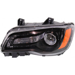 CarLights360: For 2012 2013 2014 CHRYSLER 300 Head Light Assembly Driver Side w/Bulbs (Black Housing) - Replacement for CH2502235 (CLX-M1-332-1193L-ASN2-CL360A1)