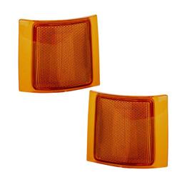 For Chevy K1500 / K2500 / K3500 Side Marker Light 1994-2000 Pair Driver and Passenger Side GM2550143 (PLX-M0-18-3190-01-CL360A4)