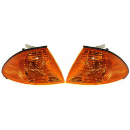 For BMW 323i / 325i / 328i / 330i / 325xi / 330xi Parking Signal Light 1999 2000 2001 Pair Driver and Passenger Side E46 Sedan / Wagon For BM2520104 | 63 13 6 902 765 (PLX-M0-18-5356-00-CL360A55)