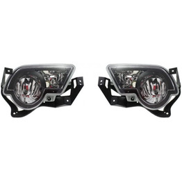 For Chevy Avalanche 1500 / 2500 Fog Light 2002 03 04 05 2006 Pair Driver and Passenger Side w/ Body Cladding For GM2592141 | 15040361 (PLX-M0-19-5588-00-CL360A55)