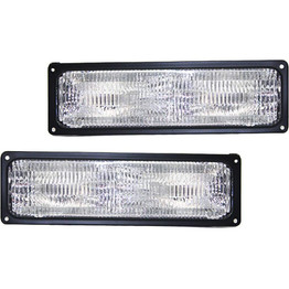 For Chevy C1500 / C2500 Suburban Parking Signal Light 1994-1999 Pair Driver and Passenger Side For GM2520128 | 5976837 (PLX-M0-12-1540-01-CL360A55)