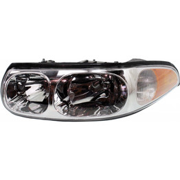 For Buick LeSabre Headlight 2000 01 02 03 04 2005 Driver Side Fluted Surface/Custom For GM2502209 | 19245377 (CLX-M0-20-5874-90-CL360A55)