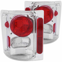 ANZO For GMC C35/C3500 Pickup 1973 1974 Tail Lights Chrome | (TLX-anz211014-CL360A132)