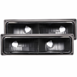 ANZO For GMC K1500 1988-1998 Parking Lights Euro Black | (TLX-anz511053-CL360A80)