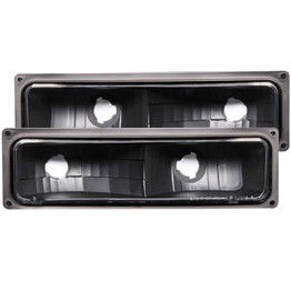 ANZO For GMC C1500 1988-1997 Parking Lights Euro Black | (TLX-anz511053-CL360A73)