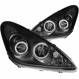 ANZO For Lexus ES300 2004 2005 2006 Projector Headlights w/ Halo Black | (TLX-anz121232-CL360A70)