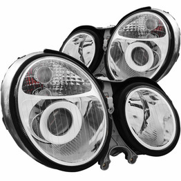 ANZO For Mercedes-Benz E-Class 1999-2002 Projector Headlights W210 Chrome | (TLX-anz121086-CL360A70)
