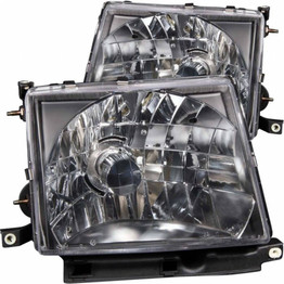 ANZO For Toyota Tacoma 1997 1998 1999 2000 Crystal Headlights Black | (TLX-anz121139-CL360A70)