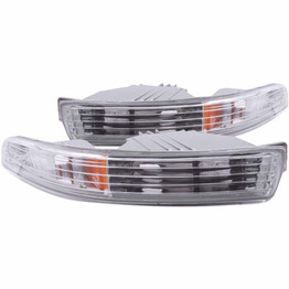 ANZO For Acura Integra 1994-1997 Parking Lights Euro Chrome w/ Amber Reflector | (TLX-anz511020-CL360A70)