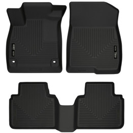 Husky Liners For Honda Accord 18-20 WeatherBeater Floor Liners Front & 2nd Seat | Black (TLX-hsl95741-CL360A70)