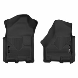 Husky Liners For Ram 2500 2019 2020 X-Act Contour Floor Liners Front Row Black | (TLX-hsl54801-CL360A70)