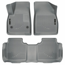 Husky Liners For Cadillac XT5 2017-2020 Floor Liners Weatherbeater | Front | 2nd Seat | Grey (TLX-hsl99142-CL360A70)