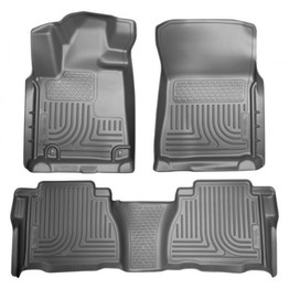 Husky Liners For Toyota Tundra 2007-2011 WeatherBeater Floor Liners Combo Gray | (TLX-hsl98582-CL360A70)