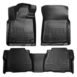 Husky Liners For Toyota Tundra 2007-2011 WeatherBeater Floor Liners Combo Black | (TLX-hsl98581-CL360A70)