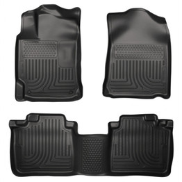 Husky Liners For Lexus ES300h 2013-2017 WeatherBeater Floor Liners Black | Front & 2nd Seat (TLX-hsl98961-CL360A70)